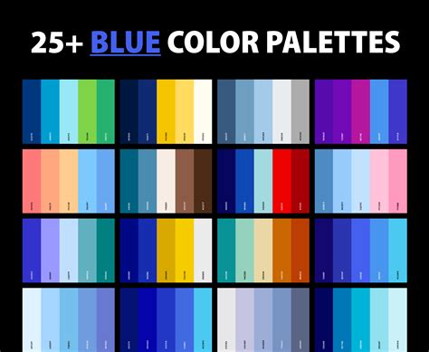 color palette with dark blue.